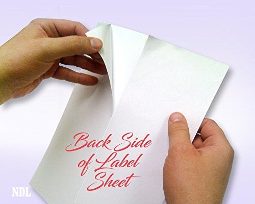 NextDayLabels - 8-1/2 x 11 Neon Color High Light Fluorescent Labels for Laser & Inkjet Printer (RED Fluorescent, 8.5"" x 11"" - 1 Per Page | 25 Labels) - Image 3